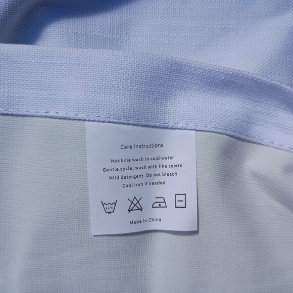 White Linen Blackout Curtains 41 x 83 Curtain Panels Pinch Pleat Back Tabs PAIR - Picture 11 of 16